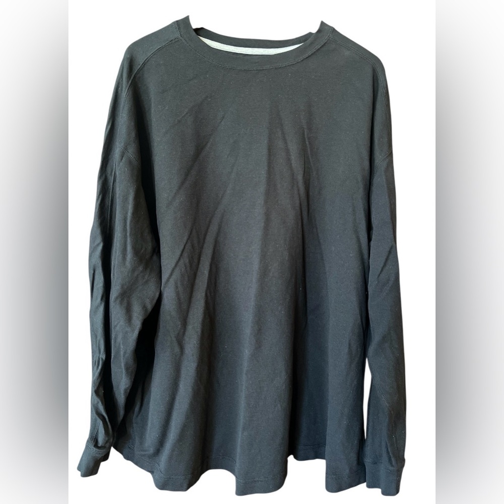Roundtree & Yorke Men’s Black Long Sleeve Tee Loungwear Size 4XB